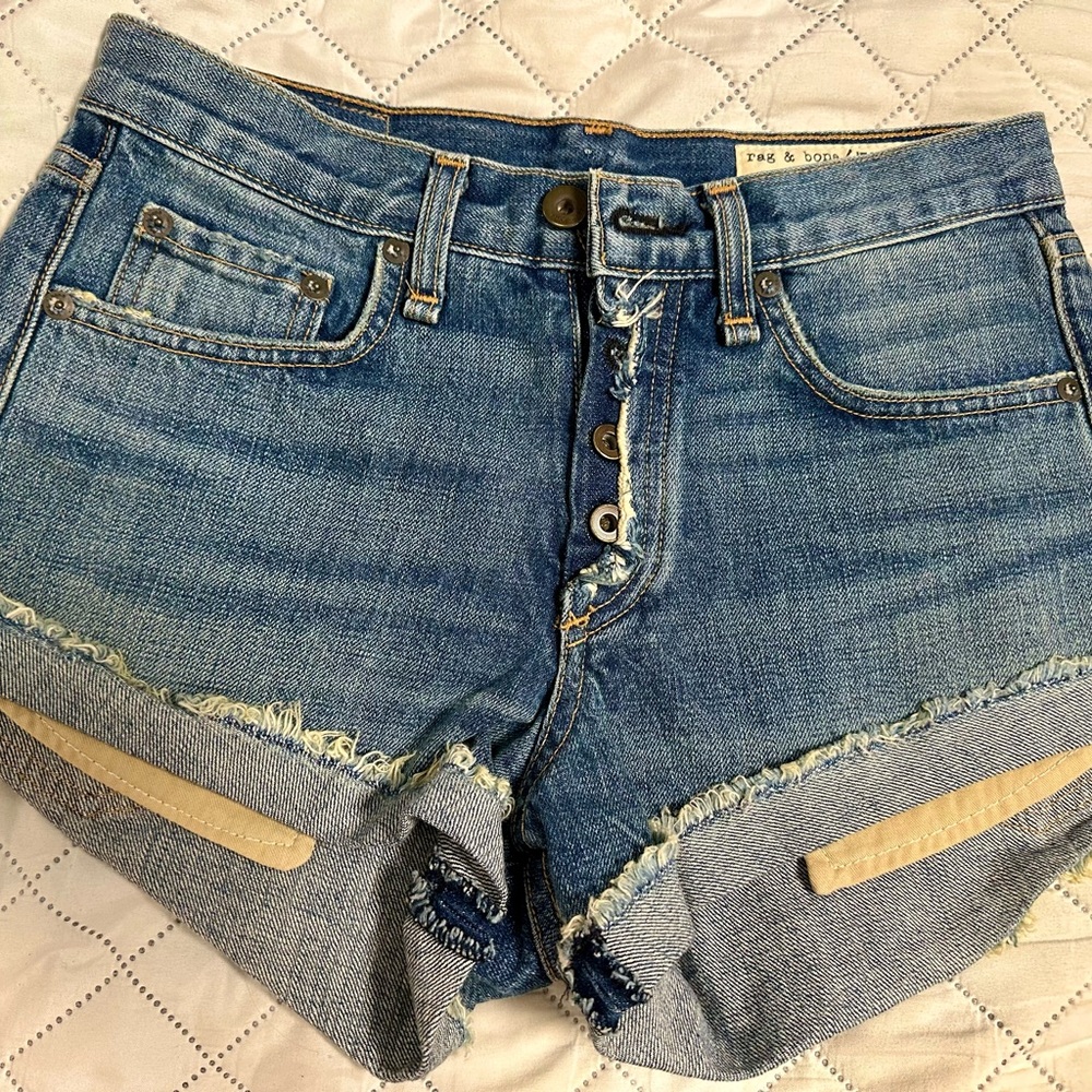 rag & bone Classic Blue Jean Shorts